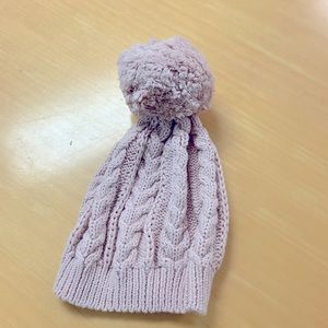 Gap knit beanie pink